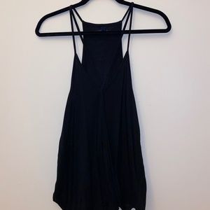 Black strappy deep-v AE soft & sexy tank top